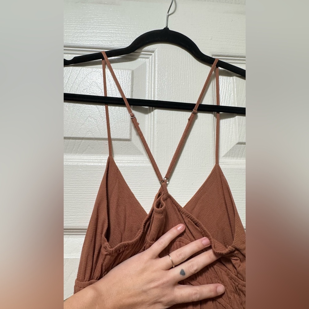 BE COOL Terracotta Button-Front Maxi Dress - Picture 8 of 8